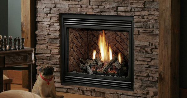 Kingsman HBZDV 36" Zero Clearance Direct Vent Gas Fireplace, 24,000 BTUs- HBZDV3624N