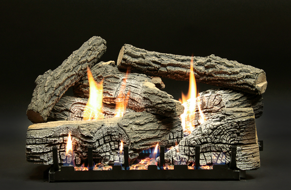 Empire WMH Super Stacked Wildwood 18" 7-Piece Refractory Log Set - LS18WRS