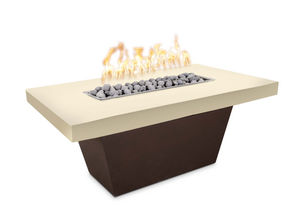 The Outdoor Plus Tacoma 48" Slate Fire Table with GFRC Top and Powder Coated Base, Match Lit Ignition  - OPT-TACS4830