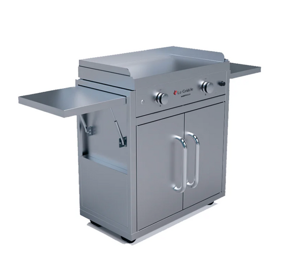 Le Griddle Ranch Hand 30" 2-Burner Freestanding Gas Griddle with Cart - GFE75 CK