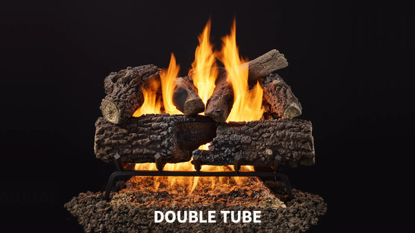 Majestic Smoldering Timberland Oak 24" Indoor Vented Gas Log Set | + $289 - VTD-OAK24