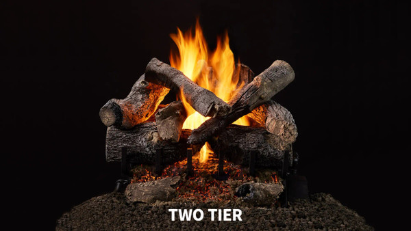 Majestic Grand Oaks 18" 2-Tier Outdoor Vented Gas Log Set -  OD-2TR-GO18
