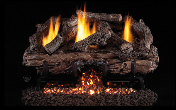 Real Fyre Charred Aged Split 24" G10 Series Vent-Free Gas Log Set