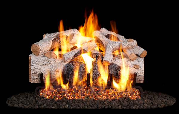 Real Fyre Charred Mountain Birch 42" G45 Series Standard Vented Gas Log Set - CHMBW-42-G45