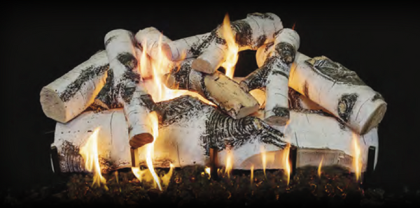 Grand Canyon 2-Burner Series 30" Quaking Aspen Vented Gas Log Set - ASPEN30LOGS