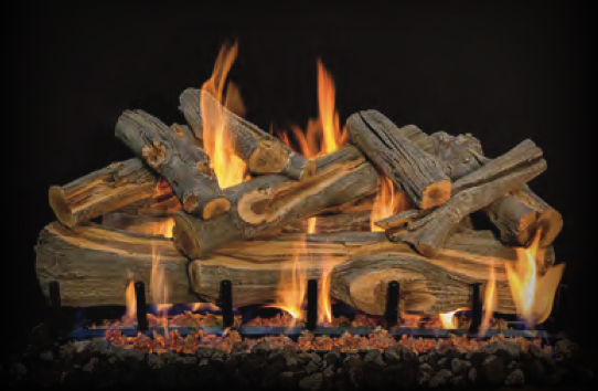 Grand Canyon Arizona Juniper 36" See-Through 2-Burner Vented Gas Log Set - AJST36LOGS