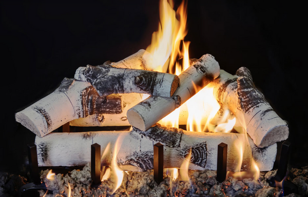 Grand Canyon Quaking Aspen 18" See-Through 3-Burner Vented Gas Log Set - ASPENST18LOGS-3