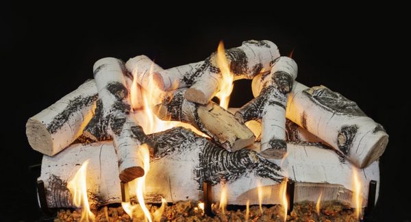Grand Canyon Quaking Aspen 30" See-Through 3-Burner Vented Gas Log Set - ASPENST30LOGS-3
