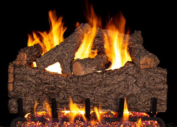 Real Fyre Chestnut Oak 24" Designer Series G45 Standard Vented Gas Log Set - CN-24-G45
