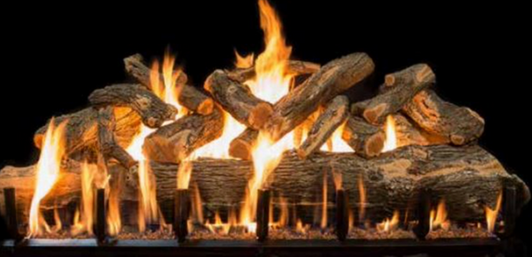Grand Canyon Jumbo See-Through Series 84" Arizona Weathered Oak Vented Gas Log Set - JUMBOAWOST84LOGS