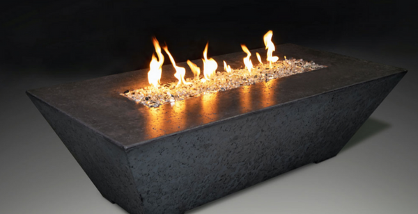 Grand Canyon Olympus 60" Tall Rectangular Fire Table - ORECFT-603024-BLK-P
