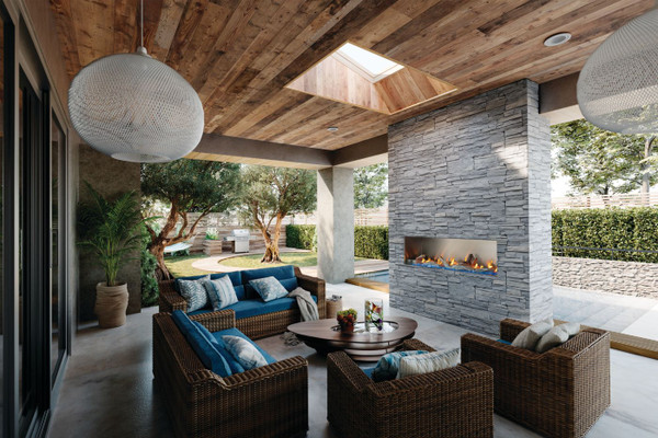 Napoleon Galaxy 74" Linear Outdoor Fireplace, Electronic Ignition - GSS74NE Napoleon Galaxy 74" Linear Outdoor Fireplace, Electronic Ignition - GSS74NE