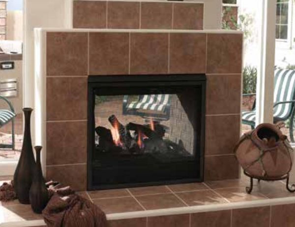 [Open Box / Scratch & Paint Defect] Majestic Twilight 36" Indoor/Outdoor See-Through Gas Fireplace, NG - TWILIGHT-IFT
