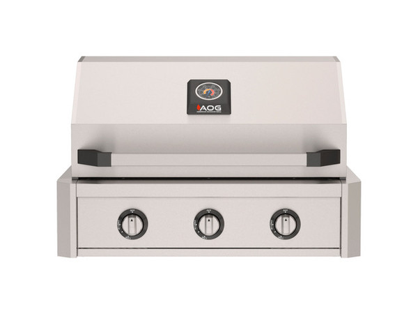 NEW AOG T-Series 24" Built-In Gas Grill with Backburner & Rotisserie Kit - AOG24TN