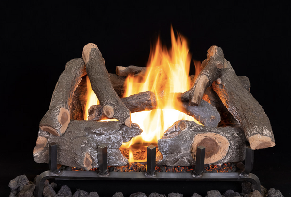 Superior Ozark Charred Oak Series 24" Outdoor Vented Gas Log Set - OZARKCHARRED24-O