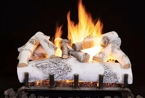 Superior Ashton White Birch Series 24" Outdoor Vented Gas Log Set - ASHTONBIRCH24-O