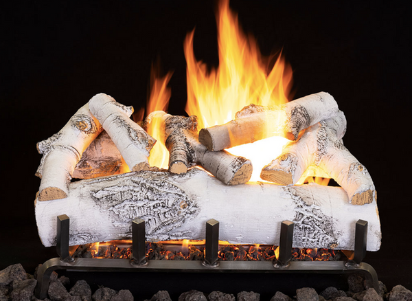 Superior Ashton White Birch Series 36" Outdoor Vented Gas Log Set - ASHTONBIRCH36-O