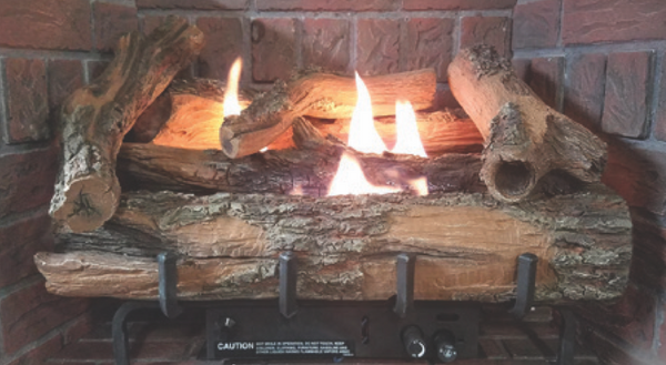 Everwarm Low Country Timber Oak Series 24" Log and Burner Package - PKLLCT24NV