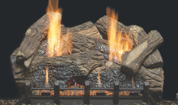 Monessen Highland Oak Series 24" Log and Burner Package - PKLHO24NV