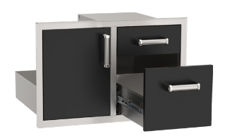 Fire Magic Echelon Black Access Door with Double Door Combo - 53810BSC