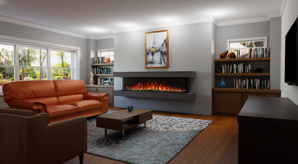 Modern Flames Landscape Pro Multi 80" Studio Suites Wall Mount Floating Mantel - WMC-80LPM