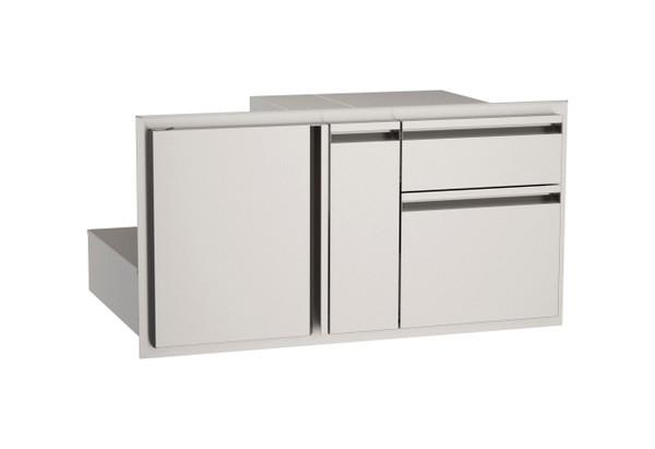 AOG Pantry Combo - 36" Door with Double Drawer & Platter Storage