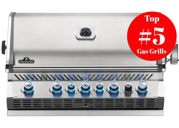 Napoleon Prestige PRO 665 RB Stainless Steel Built-In Grill - BIPRO665RBPSS-3