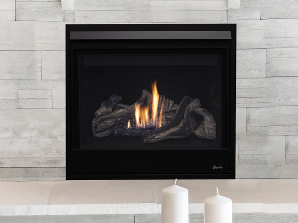 Superior DRC3000 Series 35" Contemporary Direct Vent Gas Fireplace - DRC3035DEN-B