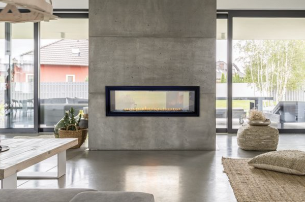 Empire WMH Boulevard 48" Linear See-Through Vent-Free Fireplace - VFLB48SP90N