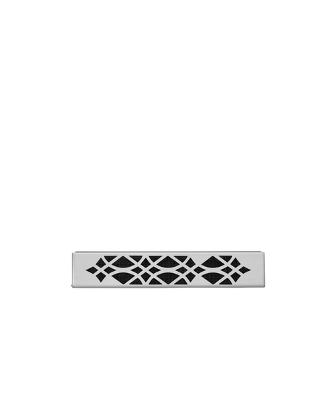 Satin Chrome Plated Ornamental Trivet for Haliburton