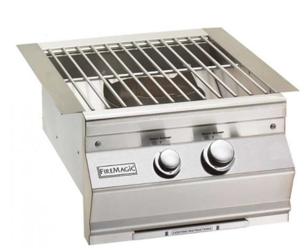 FireMagic Classic Built-In Power Burner with Stainless Steel Cooking Grid -19-KB1-0