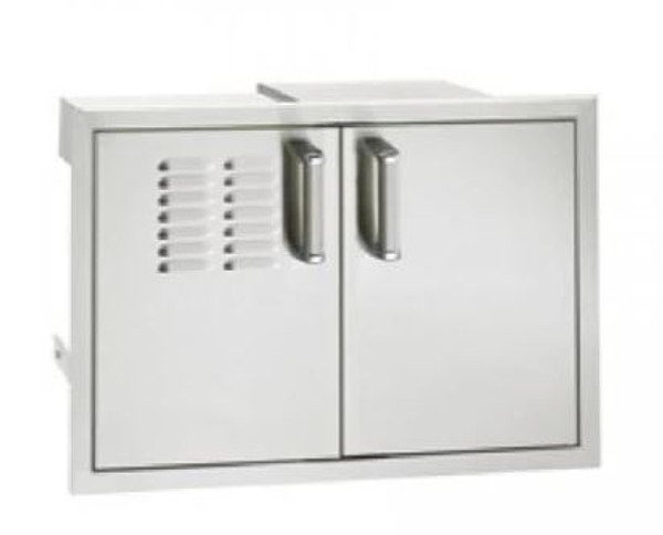 FireMagic Premium Double Access Doors with Tank Tray, Louvers and Dual Drawers (21 x 30) - 53930SC-12T