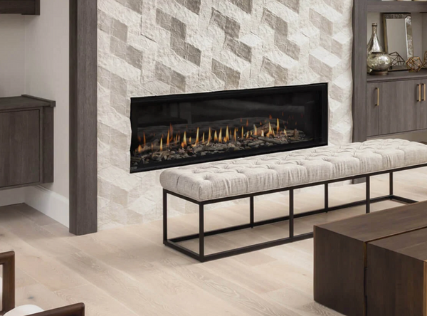 Montigo Distinction 63" Single Sided Linear Direct Vent Gas Fireplace - D6315NI-2