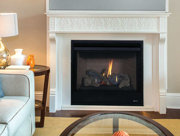 Superior DRT 2000 Series 45" Direct Vent Gas Fireplace, Top/Rear Vent Combo - DRT2045