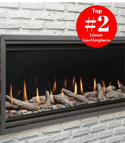 Montigo DelRay 60" Full Load Linear Direct Vent Gas Fireplace - DRL6013NI-2