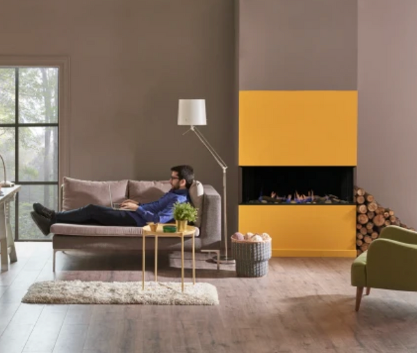 Sierra Flame Toscana Series 38" 3-Sided Peninsula Gas Fireplace - TOSCANA-38
