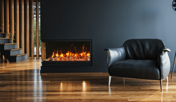 Amantii Tru View Slim 30" 3-Sided Built-In Smart Electric Fireplace - 30-TRV-SLIM