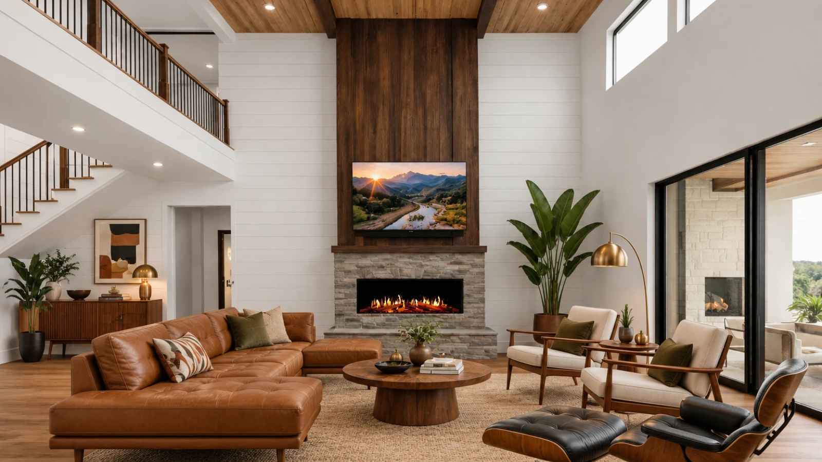 Modern Flames Orion Multi V2 60" LCD Electric Fireplace - OR60-MULTI-V2