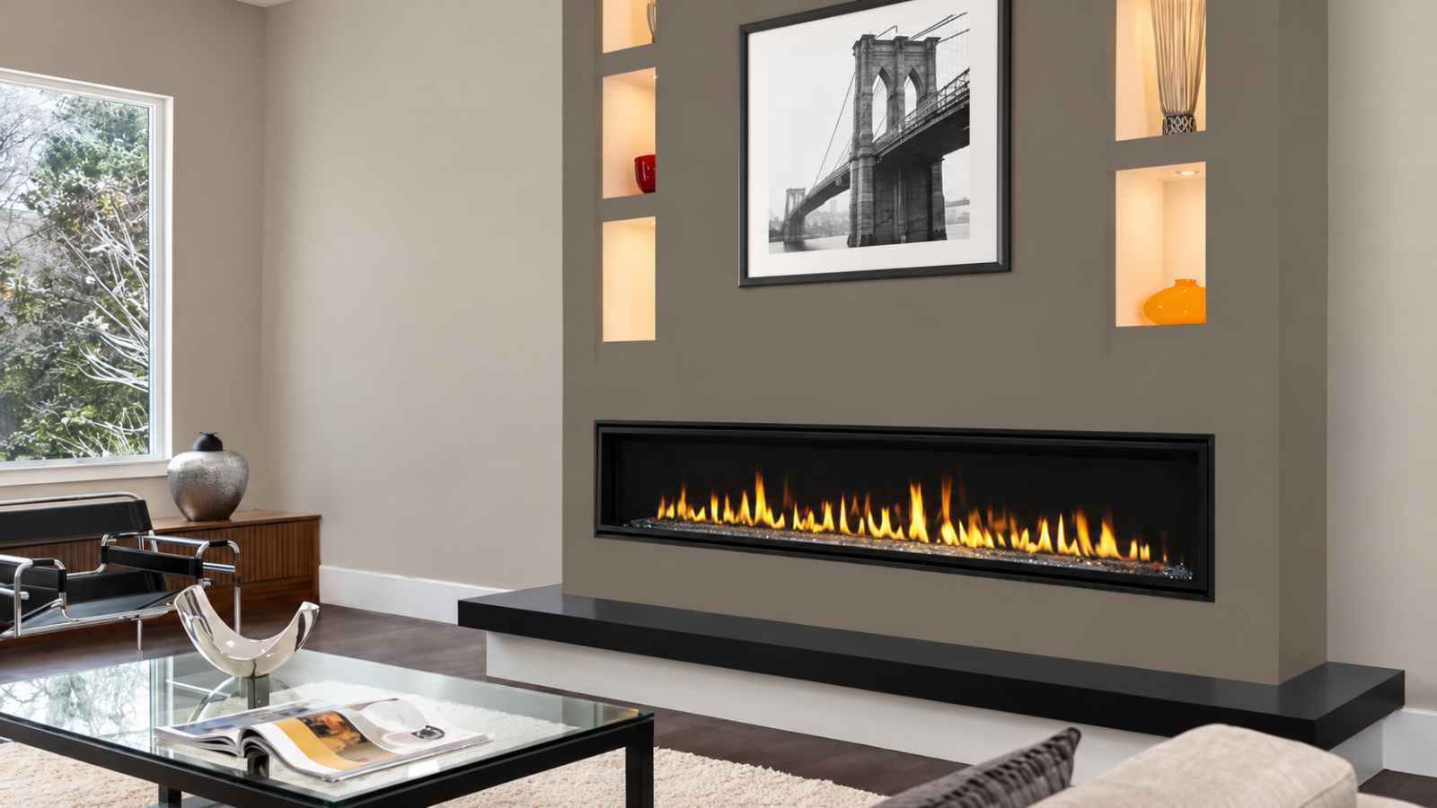 Empire Boulevard 72" Direct Vent Gas Fireplace | Mod Living Spaces
