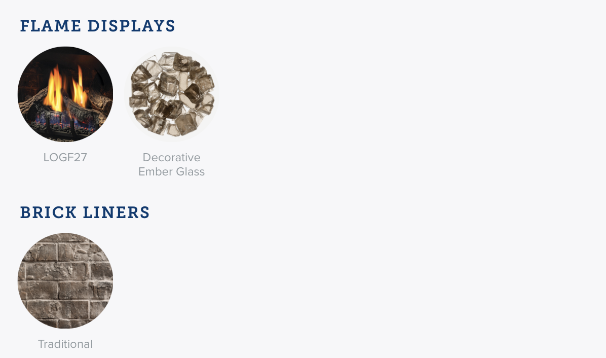 Kingsman 26" DV Gas Fireplace Insert, IP Ignition w/ Remote Control