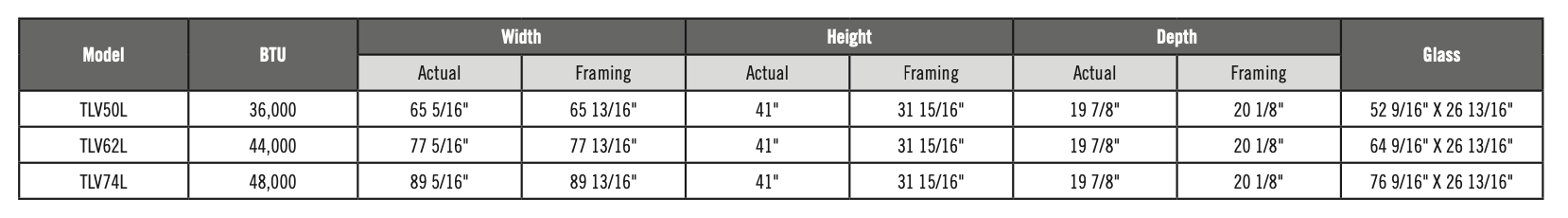 Specs- Napoleon Tall Linear Vector 62 Direct Vent Gas Fireplace with Luminous Logs