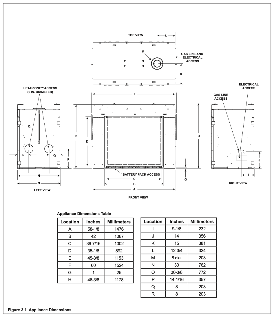 Heat u0026 Glo Escape 42 See-Through Top Direct Vent Gas Fireplace -  ESC-42ST-IFT