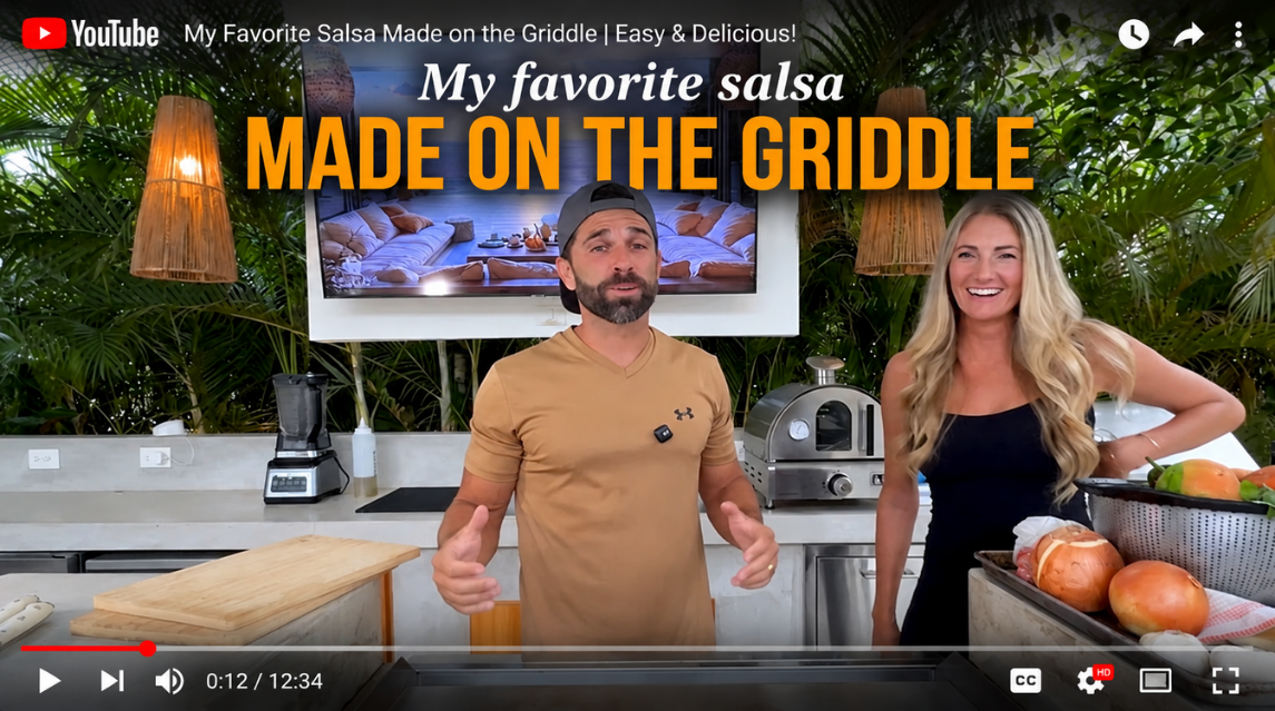 Watch My Favorite Salsa Made on the Griddle on the Mod Living Spaces YouTube channel