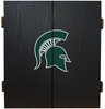 Michigan State University Dartboard Cabinet Set Fan's Choice