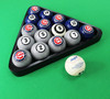 Chicago Cubs Pool Balls with Numbers