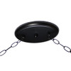 Ozone Black Pool Table Light with Blue Shades