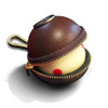Ballsak Cue Ball Case Pro Series Brown and Brass