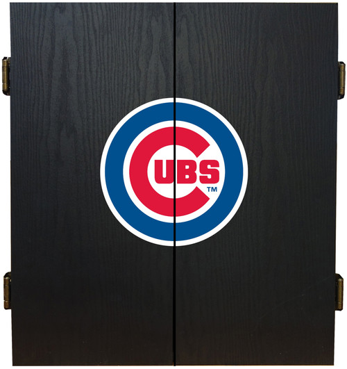 Chicago Cubs Dartboard Cabinet Set Fan's Choice