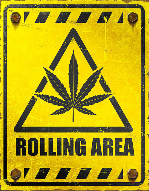 Rolling Area Metal Sign