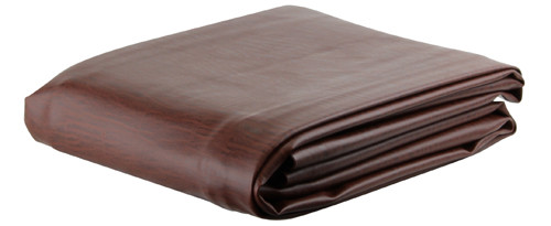 Ozone Brown Leatherette Pool Table Cover - 8 Foot